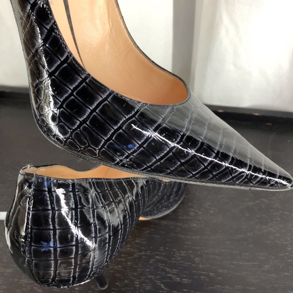 Casadei ultra high pointy toe patent stiletto pump - Picture 5 of 9